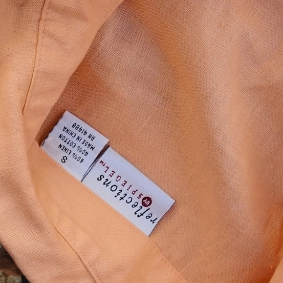 Spiegel‎ Vintage Peach perfection linen top S - Picture 4 of 7